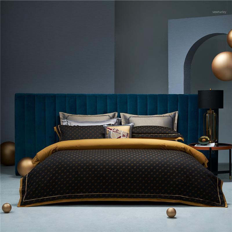 4 Pieces Jacquard Bedding Sets King Size Black Duvet Cover and Pillowcases Horses Weaved Bedlinen Yellow Bed Sheets Queen Cotton1
4 Pieces Jacquard Bedding Sets King Size Black Duvet Cover and Pillowcases Horses Weaved Bedlinen Yellow Bed Sheets Queen Cotton1