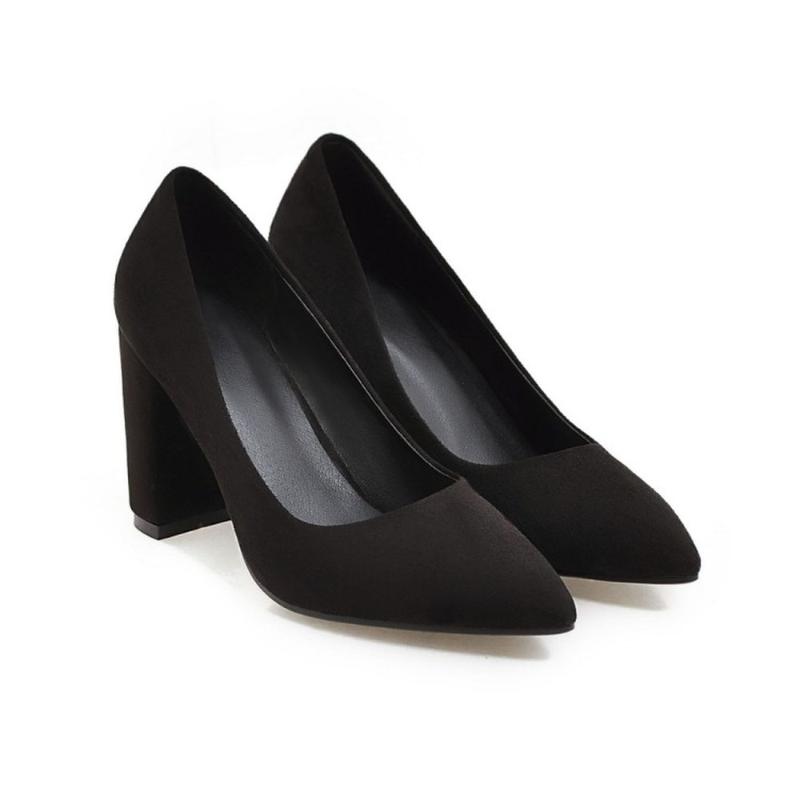 Qplyxco 2020 spring new size 34-43 women's single shoe 6.5cm shallow pointed party shoes 758-6, Black
Qplyxco 2020 spring new size 34-43 women's single shoe 6.5cm shallow pointed party shoes 758-6, Black