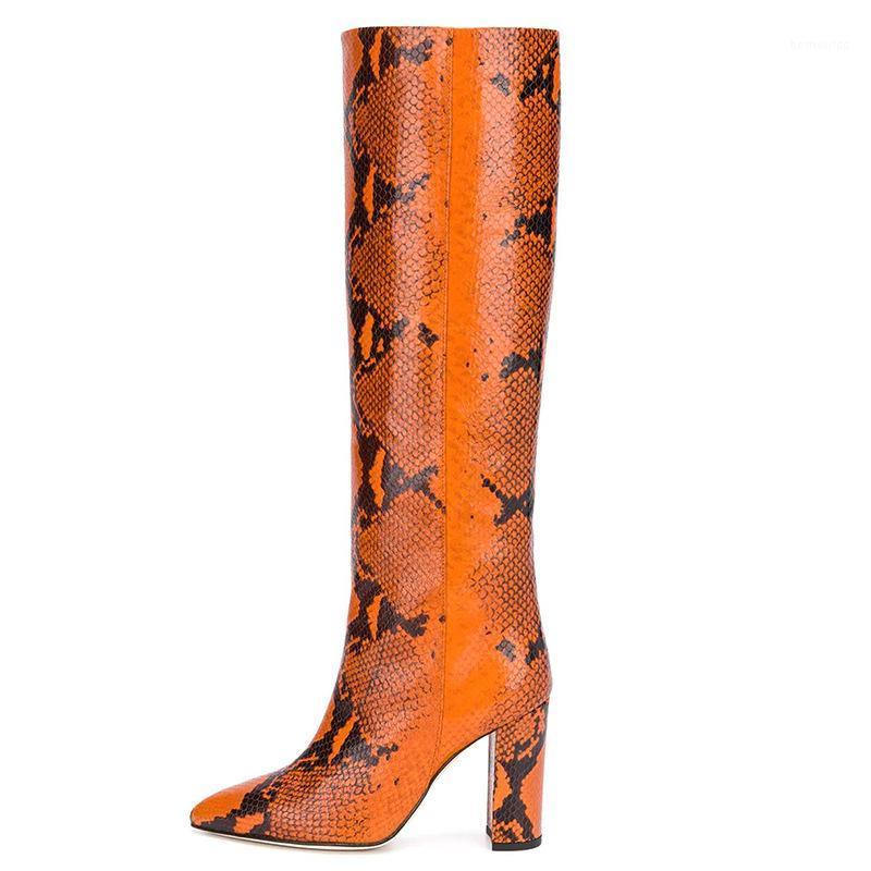 New Brand Women's Long Boots Snake Pattern Genuine Leather Pointed Toe Square Heel Knee-high Boots Leopard Rome Shoes Botas 20211, As shown
New Brand Women's Long Boots Snake Pattern Genuine Leather Pointed Toe Square Heel Knee-high Boots Leopard Rome Shoes Botas 20211, As shown