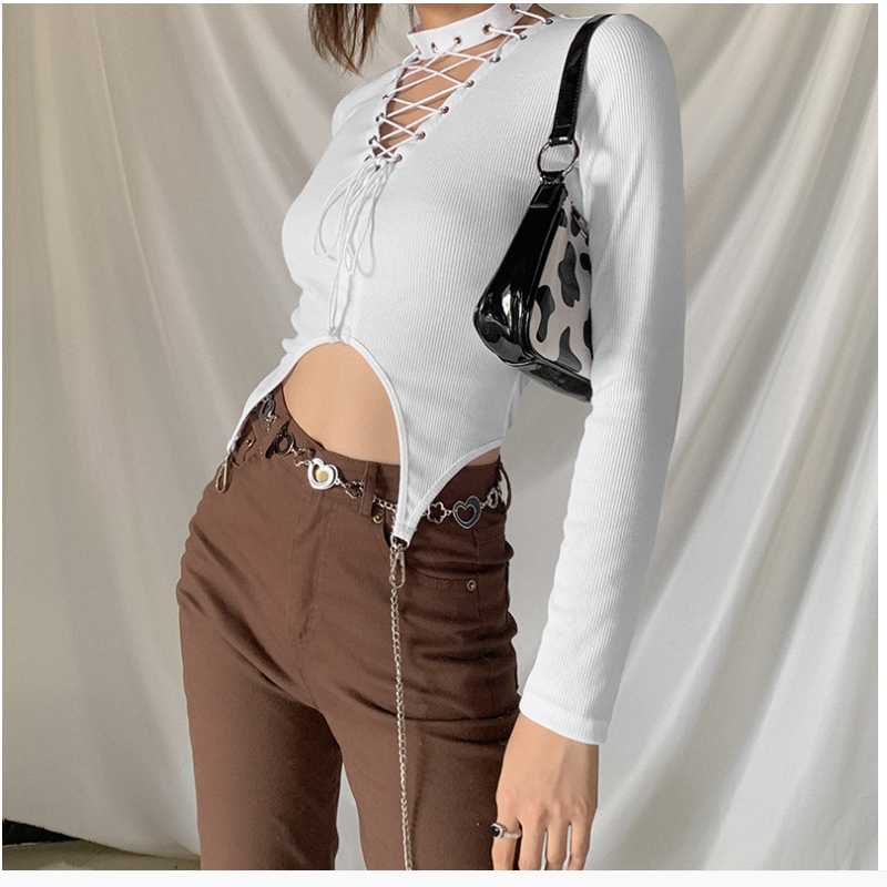 Women' winter new pure color Yoga Sports Top slim fashion bandage fitness open navel long sleeve T-shirt outdoor running top, White
Women' winter new pure color Yoga Sports Top slim fashion bandage fitness open navel long sleeve T-shirt outdoor running top, White