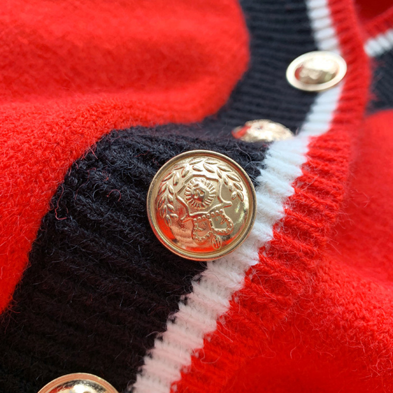 Graceful Sweater Cardigan Coat Women's New Year New Style Red Spring Clothing Fashion Sweater Short Tops Fashion 201031