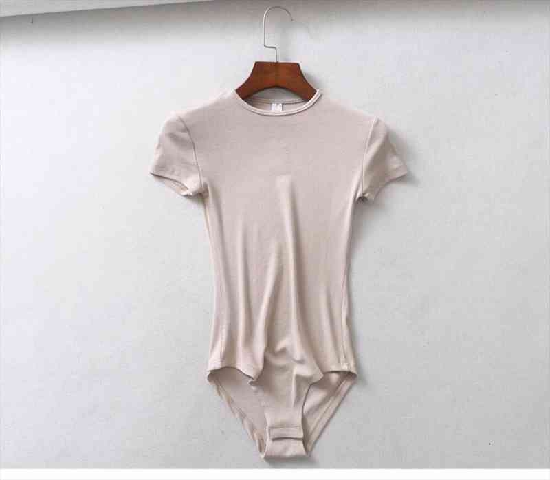 Solid Women Bodysuits Casual Rompers All Base Match Slim Short Sleeve Fashion Jumpsuit For Ladies, Black;white
Solid Women Bodysuits Casual Rompers All Base Match Slim Short Sleeve Fashion Jumpsuit For Ladies, Black;white