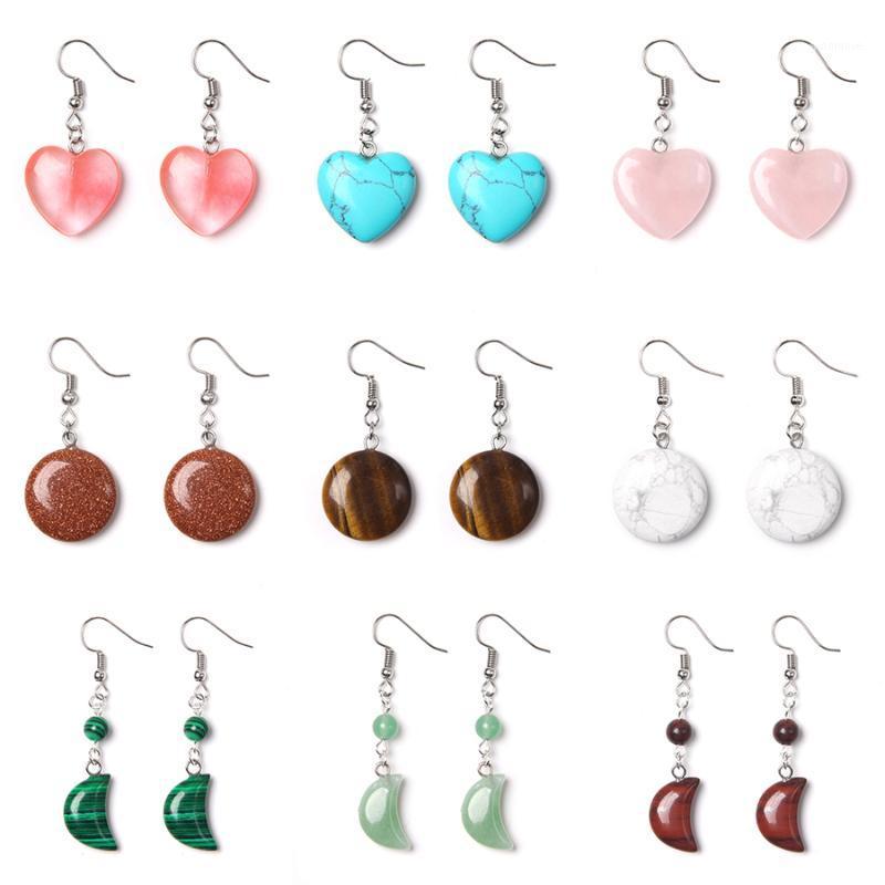Fashion Heart Shape Natural Stone Dangle Earring Women Tiger Eye Pink Quartz Turquoises Stone Drop Earrings for Women Jewelry1
Fashion Heart Shape Natural Stone Dangle Earring Women Tiger Eye Pink Quartz Turquoises Stone Drop Earrings for Women Jewelry1