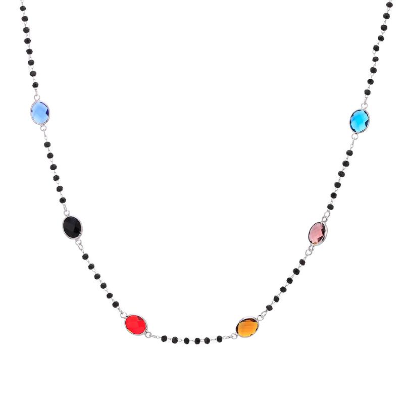 Colorful Zircon Necklaces Crystal Beads Chain Round Geometric Bohemia Jewelry Pendant Necklace Gifts For Women 2020 New Fashion
Colorful Zircon Necklaces Crystal Beads Chain Round Geometric Bohemia Jewelry Pendant Necklace Gifts For Women 2020 New Fashion