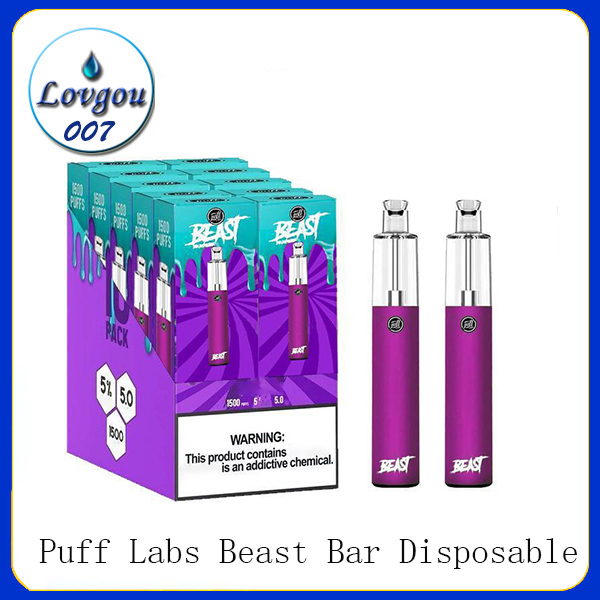 PUFF LABS BEAST Disposable Kit 1500 Puffs 1000mAh Battery 5.0ml Capacity vapr pen kit For Bang Plus XXL Max Flow Flex
PUFF LABS BEAST Disposable Kit 1500 Puffs 1000mAh Battery 5.0ml Capacity vapr pen kit For Bang Plus XXL Max Flow Flex