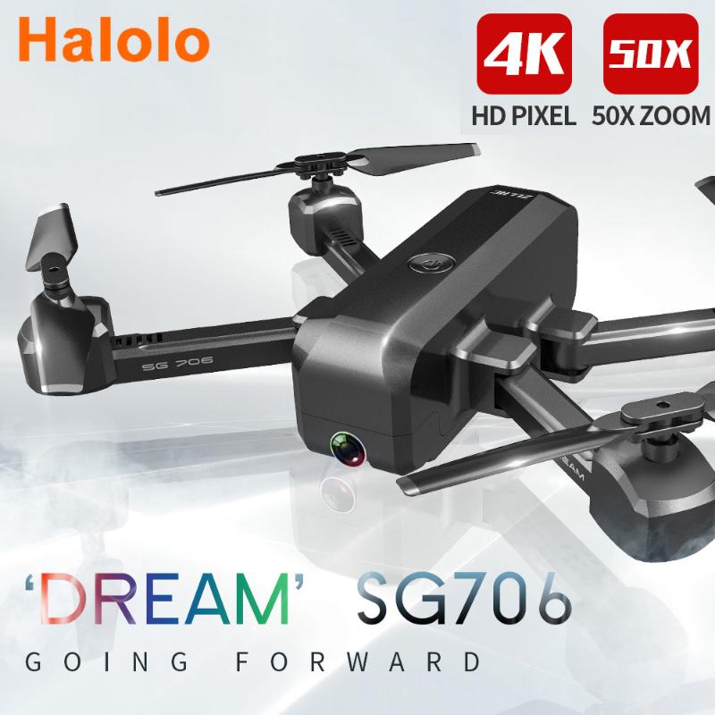 Halolo SG706 Quadcopter Drone 4K 1080P Dual Camera Drone WiFi FPV Optical Flow Profissional RC Foldable Quadrocopter Toys
Halolo SG706 Quadcopter Drone 4K 1080P Dual Camera Drone WiFi FPV Optical Flow Profissional RC Foldable Quadrocopter Toys