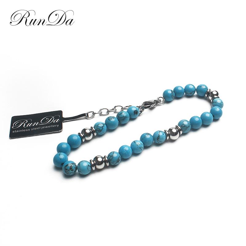 Runda Fashion Men And Women Blue Natural Stone Beaded Bracelet Stainless Steel Jewelry Handmade Couple Gifts
Runda Fashion Men And Women Blue Natural Stone Beaded Bracelet Stainless Steel Jewelry Handmade Couple Gifts