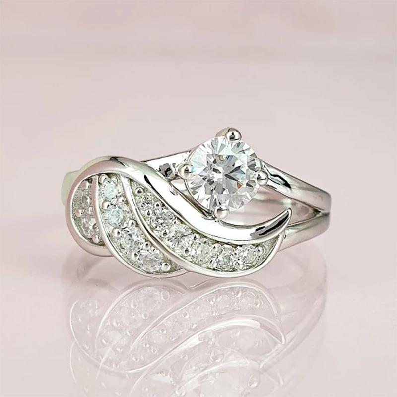 Februaryfrost Brand Fashion Ring Jewelry for Women Cute Feather with 4 Claws Crystal Zircon Stone Anniversary Birthday Weeding Gift Bulk Rin
Februaryfrost Brand Fashion Ring Jewelry for Women Cute Feather with 4 Claws Crystal Zircon Stone Anniversary Birthday Weeding Gift Bulk Rin