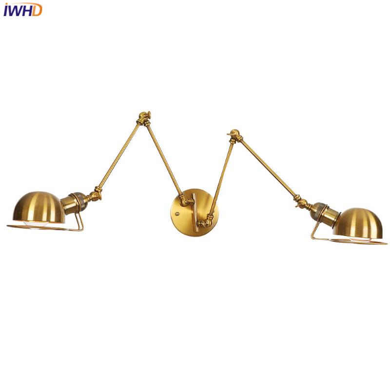 IWHD Iron Rocker Arm Wall Lamp Industrial LED Wall Light RH Vintage Loft Wandlamp E27*2 Fixtures Bedroom Light Home Lighting
IWHD Iron Rocker Arm Wall Lamp Industrial LED Wall Light RH Vintage Loft Wandlamp E27*2 Fixtures Bedroom Light Home Lighting