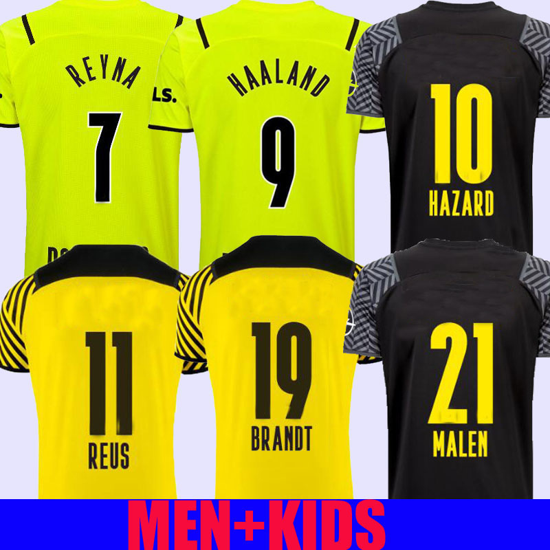 21 22 REUS HAALAND soccer jersey Borussia KAMARA 2021 2022 home away hazard football shirt BELLINGHAM HUMMELS REYNA BRANDT Dortmund men + kids kit maillot de foot 100th
21 22 REUS HAALAND soccer jersey Borussia KAMARA 2021 2022 home away hazard football shirt BELLINGHAM HUMMELS REYNA BRANDT Dortmund men + kids kit maillot de foot 100th