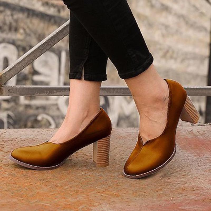 V Neck Retro Women Pumps Shoes 2021 Elegant Pointed Toe High Heels Non-slip Elegant Casual Work Shoes Zapatos De Mujer E31, Brown
V Neck Retro Women Pumps Shoes 2021 Elegant Pointed Toe High Heels Non-slip Elegant Casual Work Shoes Zapatos De Mujer E31, Brown