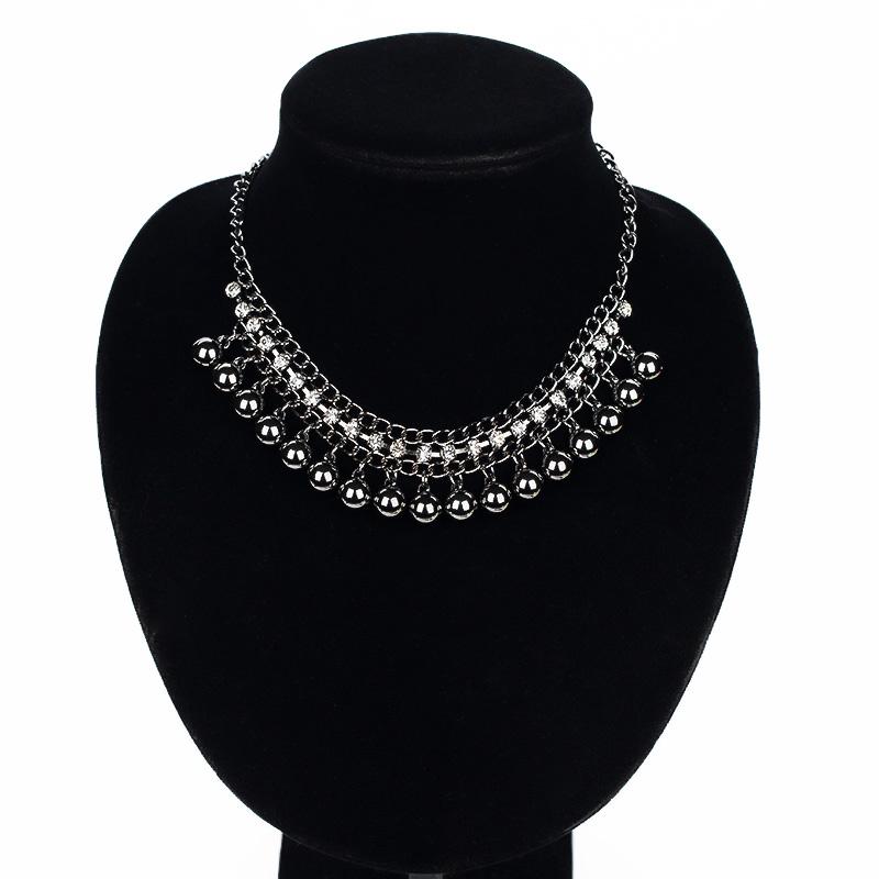 Newest Luxury Jewelry vintage Black Balls Crystal Necklace. Charm collar statement choker necklaces & pendants for women #N068
Newest Luxury Jewelry vintage Black Balls Crystal Necklace. Charm collar statement choker necklaces & pendants for women #N068