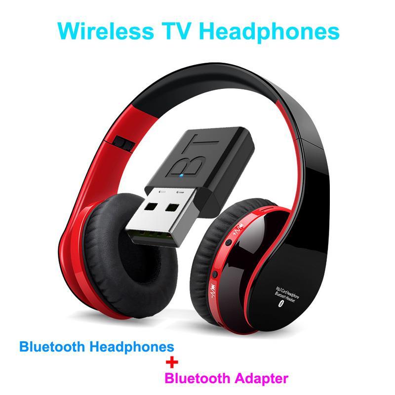 Wireless Bluetooth Headphones Kit TV Earphone Rechargeable HBeadsets With Television Audio Transmitter For Private Watching, Red
Wireless Bluetooth Headphones Kit TV Earphone Rechargeable HBeadsets With Television Audio Transmitter For Private Watching, Red