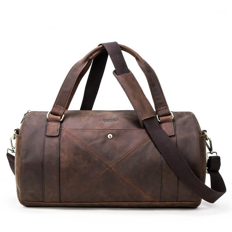 Vintage Crazy Horse Leather Men's Travel Bag Tide Multi-function Genuine Leather Travel Bag Trendy Men's Cow Luggage1, Coffee
Vintage Crazy Horse Leather Men's Travel Bag Tide Multi-function Genuine Leather Travel Bag Trendy Men's Cow Luggage1, Coffee