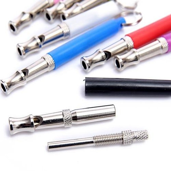 Pet Dog Cat Training Obedience Black Whistle Ultrasonic Sound Pitch Quiet Trainning Whistles Pets Supplies
