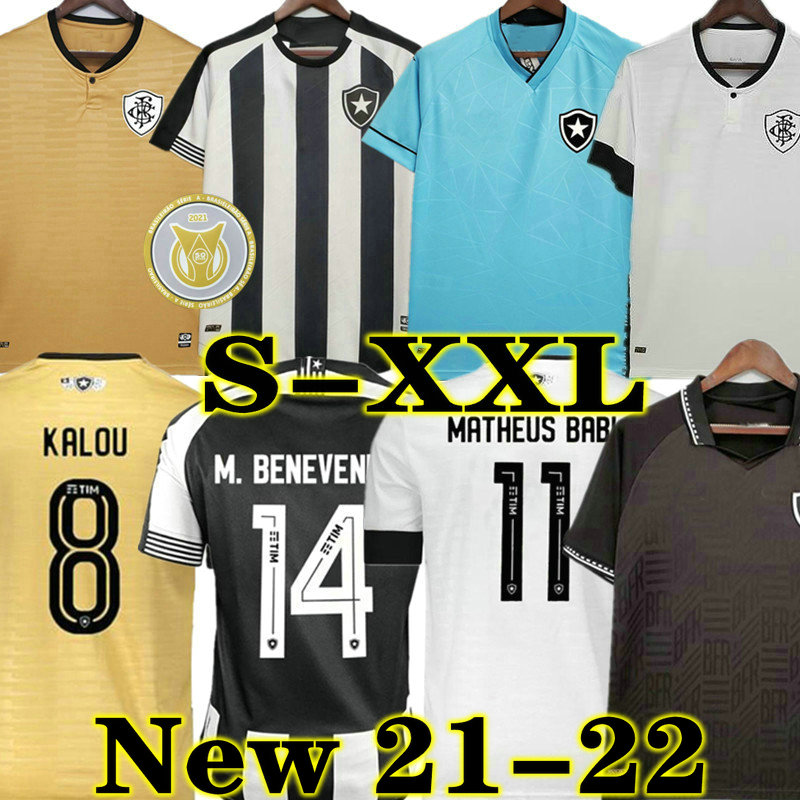 2021 2022 Botafogo FR Mens Soccer Jerseys 21 22 M.BENEVENUTO MATHEUS BABI KALOU HONDA Home 3rd Goalkeeper Football Shirts Short Sleeve Uniforms, Black;yellow 
2021 2022 Botafogo FR Mens Soccer Jerseys 21 22 M.BENEVENUTO MATHEUS BABI KALOU HONDA Home 3rd Goalkeeper Football Shirts Short Sleeve Uniforms, Black;yellow