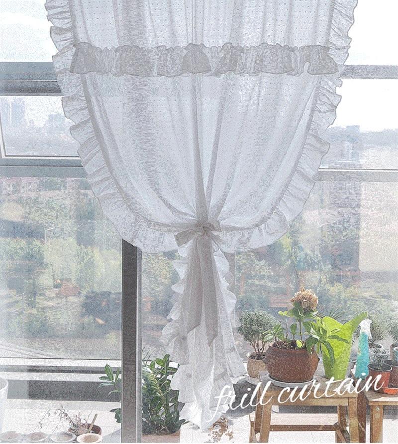 Fresh White Curtains with Lace Ruffles for Girl's Bedroom Living Room Kitchen Curtain Drapes Door Curtains Window Tulle Curtain, As picture
Fresh White Curtains with Lace Ruffles for Girl's Bedroom Living Room Kitchen Curtain Drapes Door Curtains Window Tulle Curtain, As picture