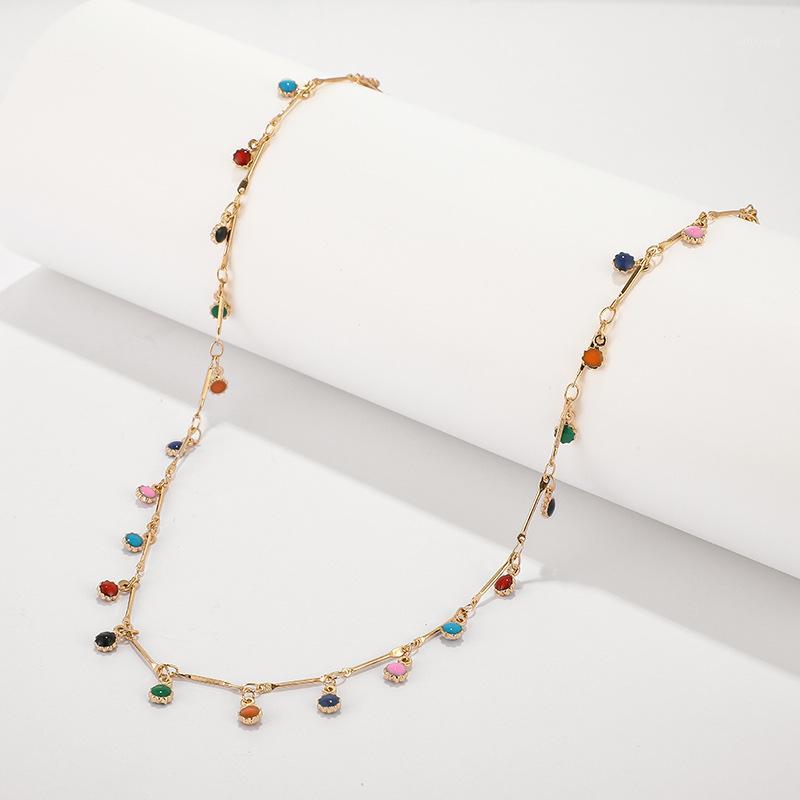Chokers Fashion Gold Necklace For Women Charming Colorful Stone Chain Chockers Handmade Party Jewelry Wholesale1
Chokers Fashion Gold Necklace For Women Charming Colorful Stone Chain Chockers Handmade Party Jewelry Wholesale1
