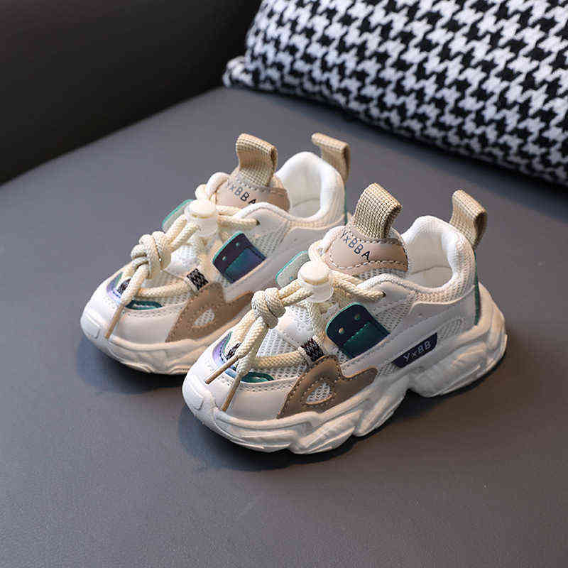 1-3 Year Boys Sneakers 3 Color Comfortable Breathable Girls Shoes for Kids Sport Baby Running Shoes Fashion Toddler Infant Shoes AA220311