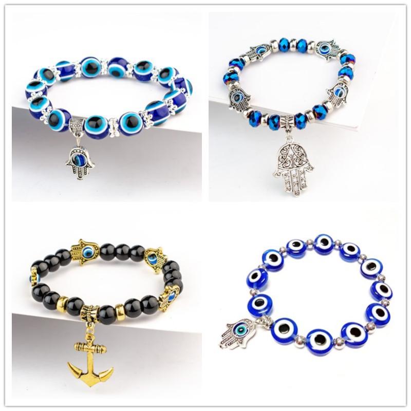 Blast Turkish blue eyes male and female bracelet Muslim jewelry Fatima Palm Demon Eye
Blast Turkish blue eyes male and female bracelet Muslim jewelry Fatima Palm Demon Eye