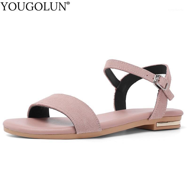 Cow Suede Flat Sandals Women Summer Ladies New Genuine Leather Flat Sandal A245 Casual Woman Pink Black Buckle Comfortable Shoes1
Cow Suede Flat Sandals Women Summer Ladies New Genuine Leather Flat Sandal A245 Casual Woman Pink Black Buckle Comfortable Shoes1