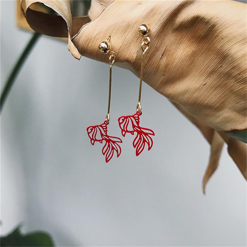 New Year Gift Lucky Red Carved Fish Dangle Earrings For Women Girl's Vintage Gold Animal Earring Jewelry Gift
New Year Gift Lucky Red Carved Fish Dangle Earrings For Women Girl's Vintage Gold Animal Earring Jewelry Gift