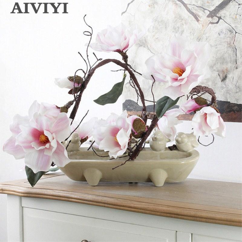 185cm Artificial Magnolia Silk Fake Flower Branch Fleur Artificielle Flores Arrange Table Wedding Home Decor Party accessory1, Beige
185cm Artificial Magnolia Silk Fake Flower Branch Fleur Artificielle Flores Arrange Table Wedding Home Decor Party accessory1, Beige