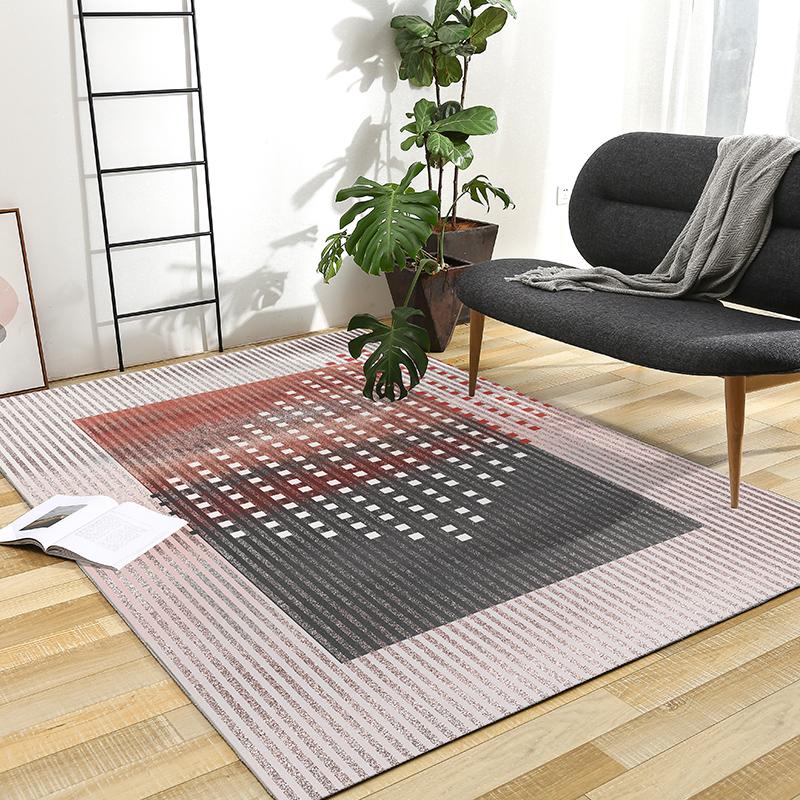 Pink color post-modern office room decoration carpet Nordic style big size bedside rug, INS geometric living room rug
Pink color post-modern office room decoration carpet Nordic style big size bedside rug, INS geometric living room rug
