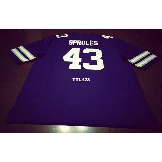 121 Purple White #43 Darren Sproles Kansas State Wildcats Alumni College Jersey S-4XLor custom any name or number jersey
121 Purple White #43 Darren Sproles Kansas State Wildcats Alumni College Jersey S-4XLor custom any name or number jersey