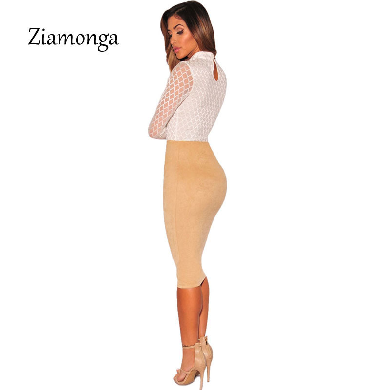 Ziamonga Black Sheer Mesh Long Sleeve Bodysuit Women Tops Bodycon Fitness Jumpsuit Romper Fashion Latex Sexy Slim Bodysuit T200323