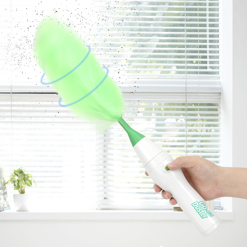 NICEYARD Multifunctional Electric Feather Duster For Home Furniture Car Window Bookshelf Soft Microfiber Dust Cleaner Brush T200518