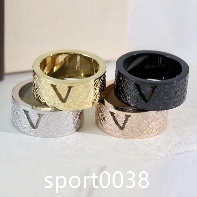 Europe America Style Men Lady Women Titanium steel Hollow Out V Initials Engraved Pattern Lovers Rings Size US6-US11
Europe America Style Men Lady Women Titanium steel Hollow Out V Initials Engraved Pattern Lovers Rings Size US6-US11