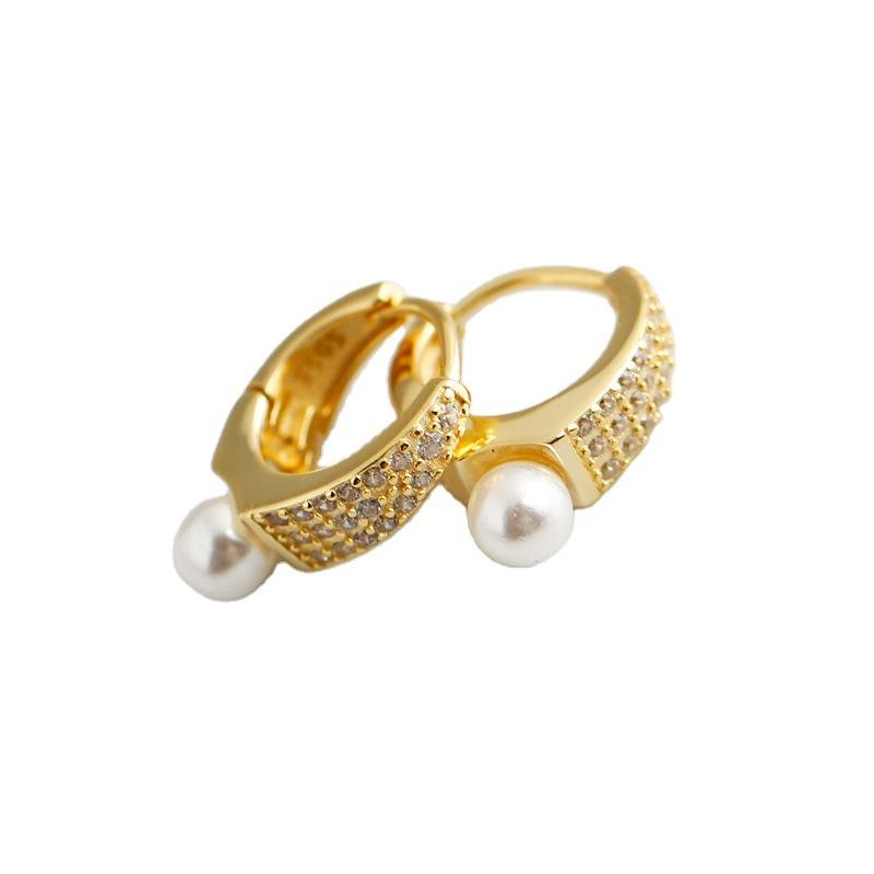 925 Sterling Silver Earring Fashion Blue Black White Zircon Circle Ear Ring Pearl Earring Trend Temperament Woman Girl Ear Jewel
925 Sterling Silver Earring Fashion Blue Black White Zircon Circle Ear Ring Pearl Earring Trend Temperament Woman Girl Ear Jewel