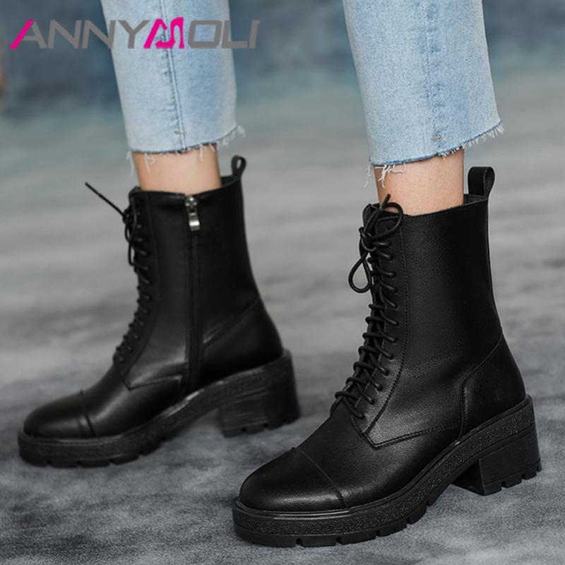 ANNYMOLI Zip Mid Calf Boots Platform High Heel Woman Boots Block Heel Shoes Lace Up Ladies Footwear Autumn Winter White Size 43, Black
ANNYMOLI Zip Mid Calf Boots Platform High Heel Woman Boots Block Heel Shoes Lace Up Ladies Footwear Autumn Winter White Size 43, Black