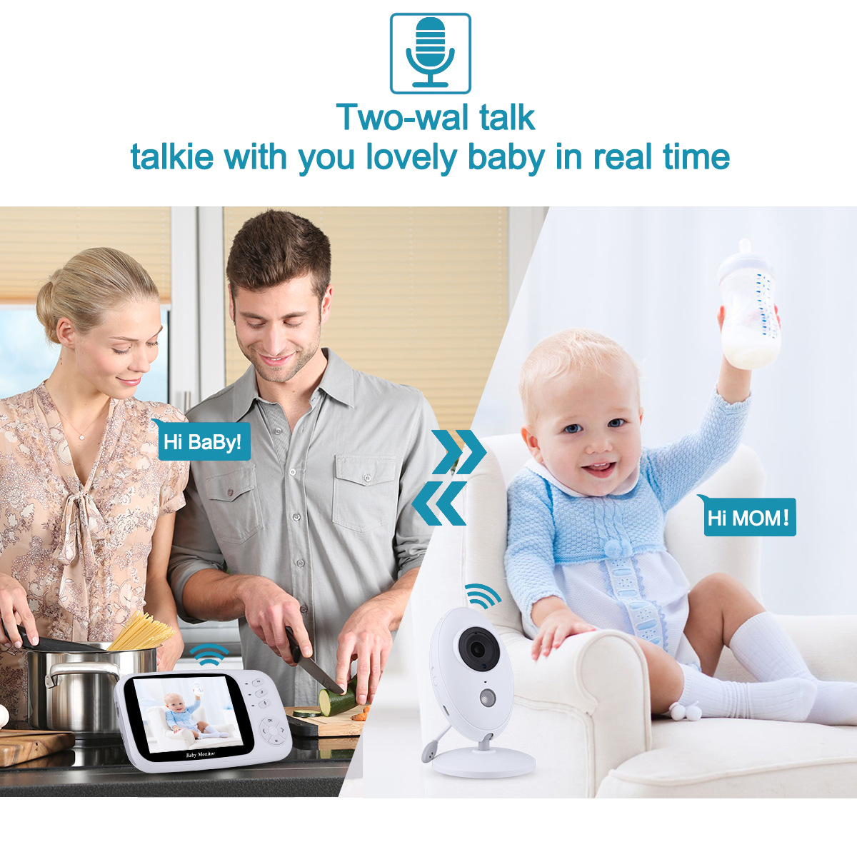 Household Multifunctional Baby Monitor 3.5-inch Digital Wireless Elderly Baby Care Monitoring Two-way Voice Intercom Infrared Night Vision
Household Multifunctional Baby Monitor 3.5-inch Digital Wireless Elderly Baby Care Monitoring Two-way Voice Intercom Infrared Night Vision