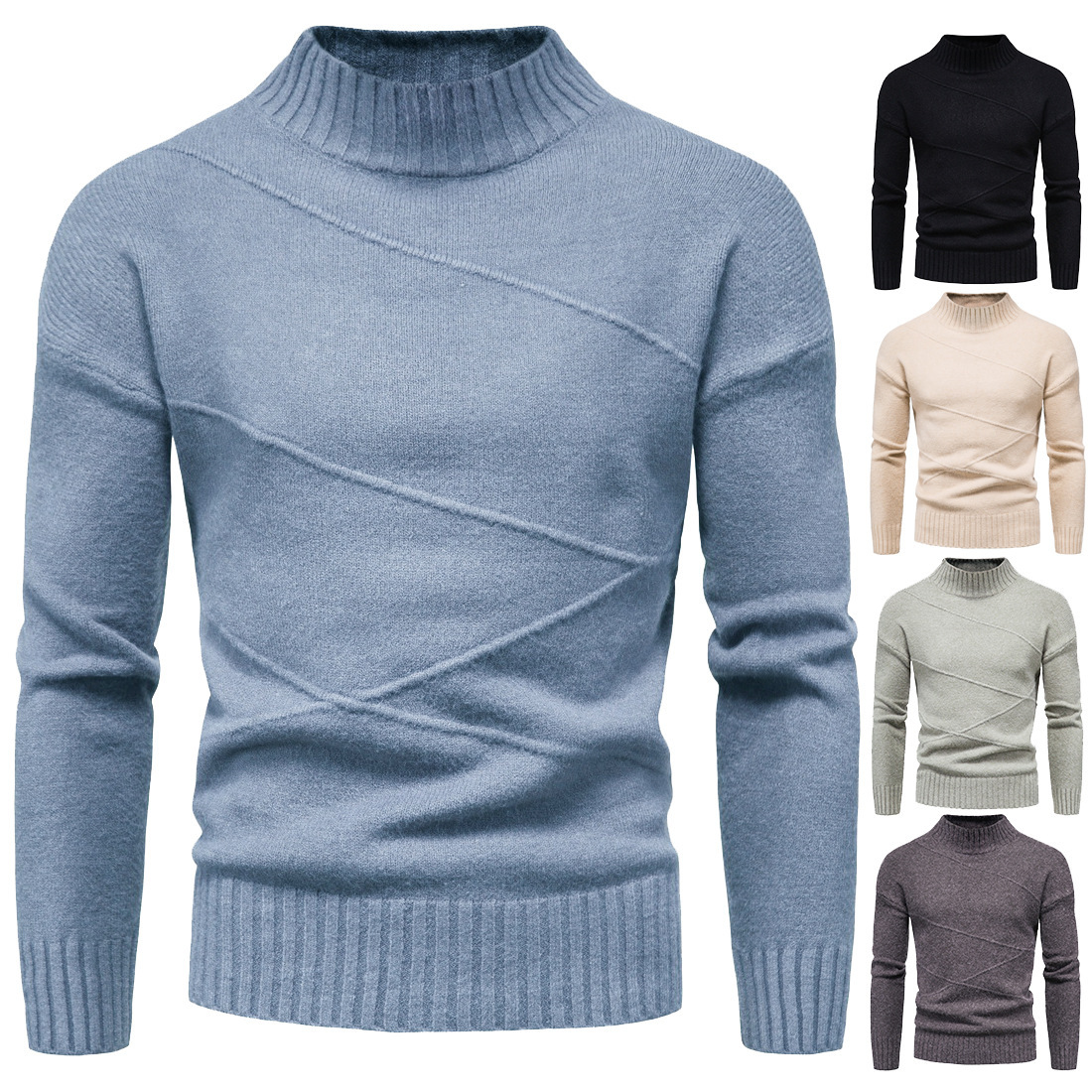 Sweater Men Solid Color 2020FW Fashion Casual Wear Autumn Knit Tops Trendy High Quality Long Sleeve Men Thin Tops Wholesale, Black
Sweater Men Solid Color 2020FW Fashion Casual Wear Autumn Knit Tops Trendy High Quality Long Sleeve Men Thin Tops Wholesale, Black