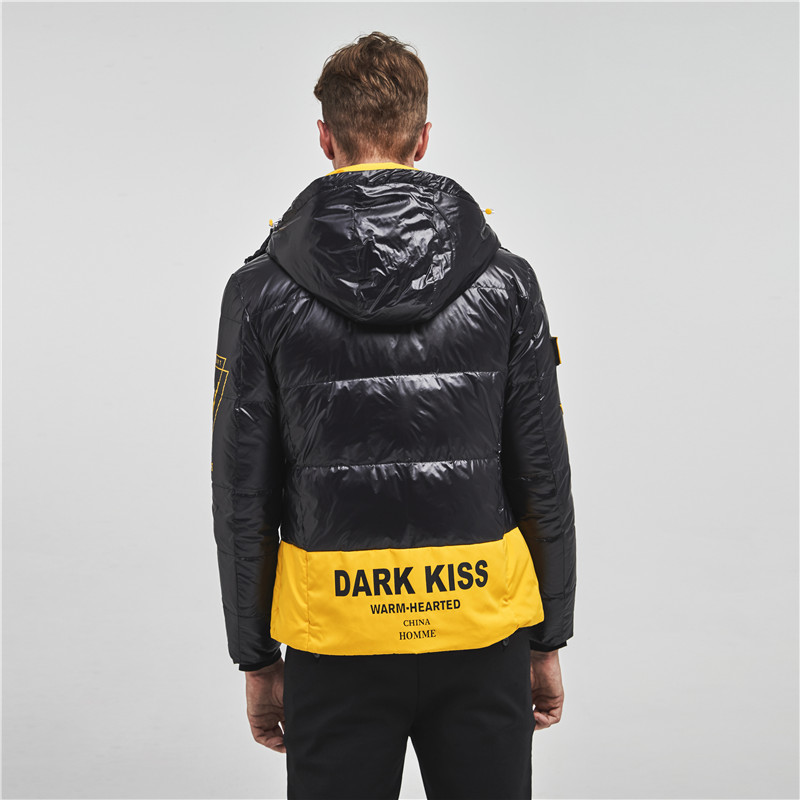 New Men Parkas Cotton Clothing Fashion Casual Slim Thick Warm Mens White Duck Down Coats Hooded Overcoats Male Clothes 201223