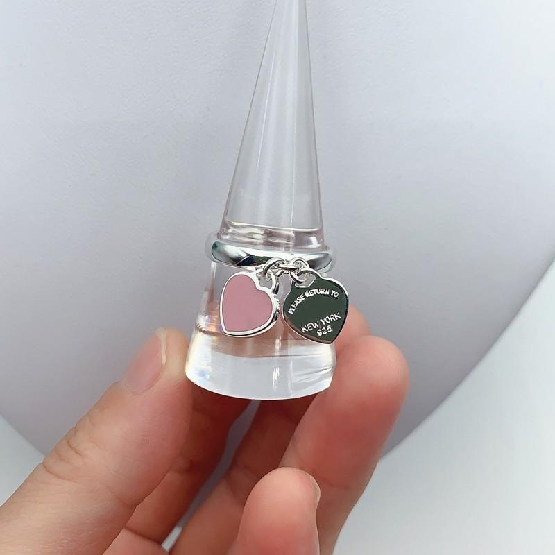 Cluster Rings Original Brand High Quality S925 Sterling Silver Double Heart-Shape Trendy Ring Women Logo Fine Romance Jewelry Holiday Gift
Cluster Rings Original Brand High Quality S925 Sterling Silver Double Heart-Shape Trendy Ring Women Logo Fine Romance Jewelry Holiday Gift