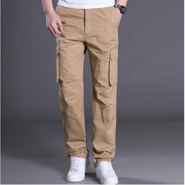 Spring Autumn Cargo Pants Casual Mens Baggy Regular Cotton Trousers Male Combat Tactical Pants Multi Pockets w250430