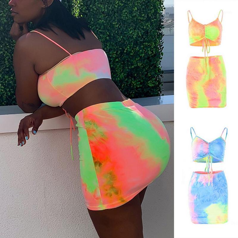 2020 new Women Tie-dye Camisole Set Strappy Tube Top Skirt Suit 2 Piece Yoga Set mujer High Waisted Summer Clothing Wild Skirt1, 02
2020 new Women Tie-dye Camisole Set Strappy Tube Top Skirt Suit 2 Piece Yoga Set mujer High Waisted Summer Clothing Wild Skirt1, 02