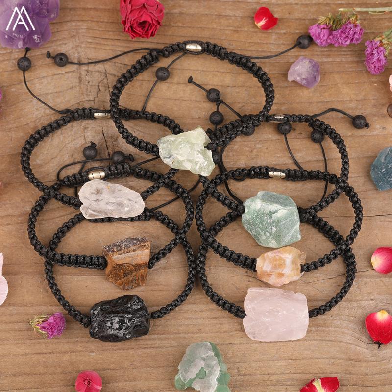 Charm Bracelets Natural White Pink Citrines Quartz Stone Irregular Chunky Nugget Beads Knotted Braided Adjustable Bracelet Jewelry For Women
Charm Bracelets Natural White Pink Citrines Quartz Stone Irregular Chunky Nugget Beads Knotted Braided Adjustable Bracelet Jewelry For Women