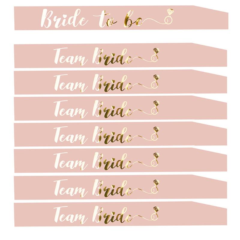 Combined Sale Hen Party Sash Satin Team Bride To Be Sash Bachelorette Hen Party Satin Ribbon Bridal Shower Decoration Supplies 
Combined Sale Hen Party Sash Satin Team Bride To Be Sash Bachelorette Hen Party Satin Ribbon Bridal Shower Decoration Supplies