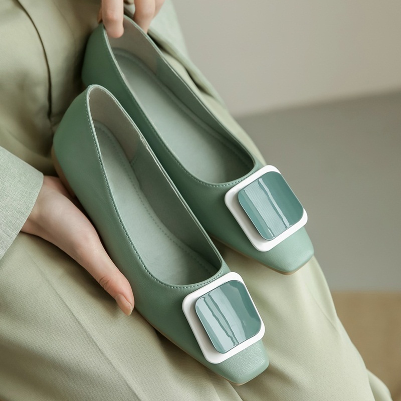2021 New Spring See Women's Apartments Genuine Leather Shoes Flat Toe One Inch Green Heels and Dqxh, Beige white
2021 New Spring See Women's Apartments Genuine Leather Shoes Flat Toe One Inch Green Heels and Dqxh, Beige white