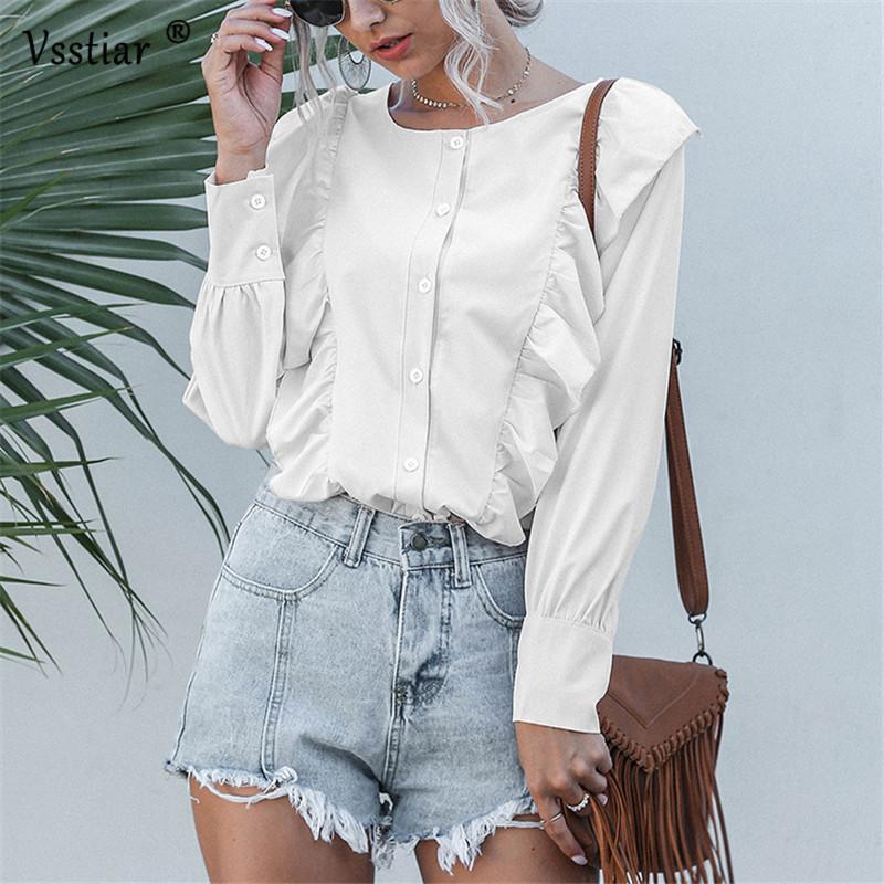 Vsstiar Summer Long Sleeve Blouse Women Ruffles Casual Chiffon Shirts Office Work Ladies Tops, Blue
Vsstiar Summer Long Sleeve Blouse Women Ruffles Casual Chiffon Shirts Office Work Ladies Tops, Blue
