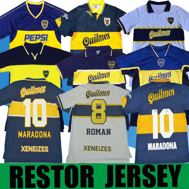 Retro Diego Maradona Boca Juniors 96 97 Soccer Jersey 1981 2001 2002 TEVEZ 1997 1998 Football Shirts Maillot Camiseta de Futbol, Black;yellow
Retro Diego Maradona Boca Juniors 96 97 Soccer Jersey 1981 2001 2002 TEVEZ 1997 1998 Football Shirts Maillot Camiseta de Futbol, Black;yellow