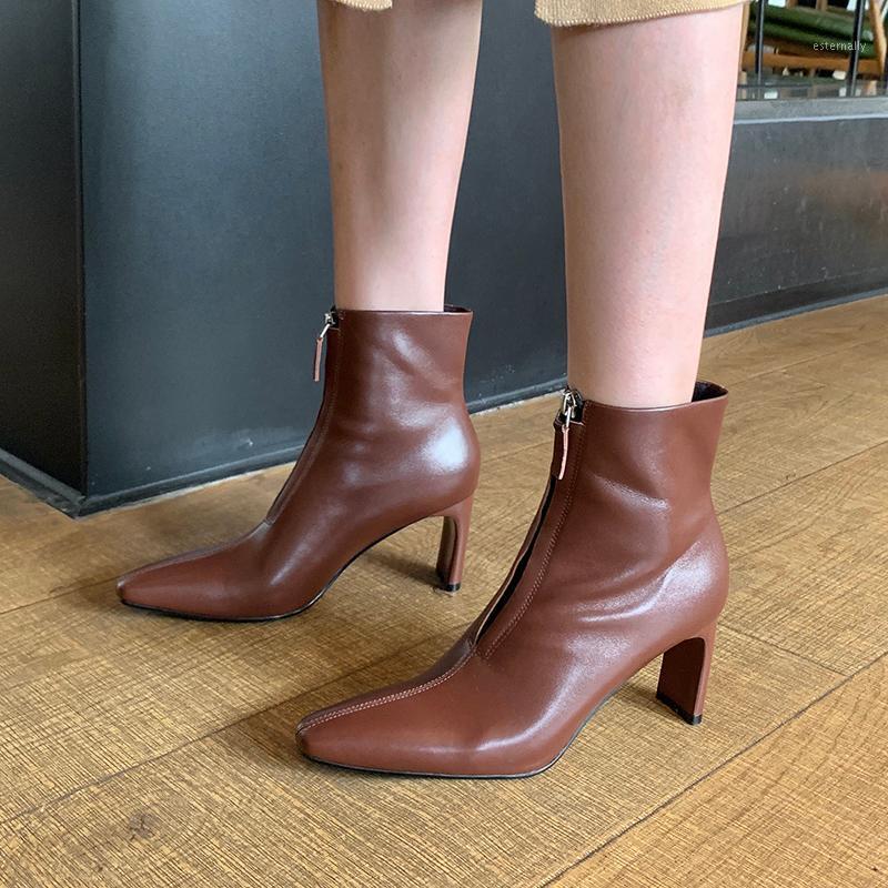 2020 Winter Autumn Genuine Leather Ladies Ankle Boots Zipper high Heels boots woman Newest Party Wedding Shoes Woman1, Beige
2020 Winter Autumn Genuine Leather Ladies Ankle Boots Zipper high Heels boots woman Newest Party Wedding Shoes Woman1, Beige