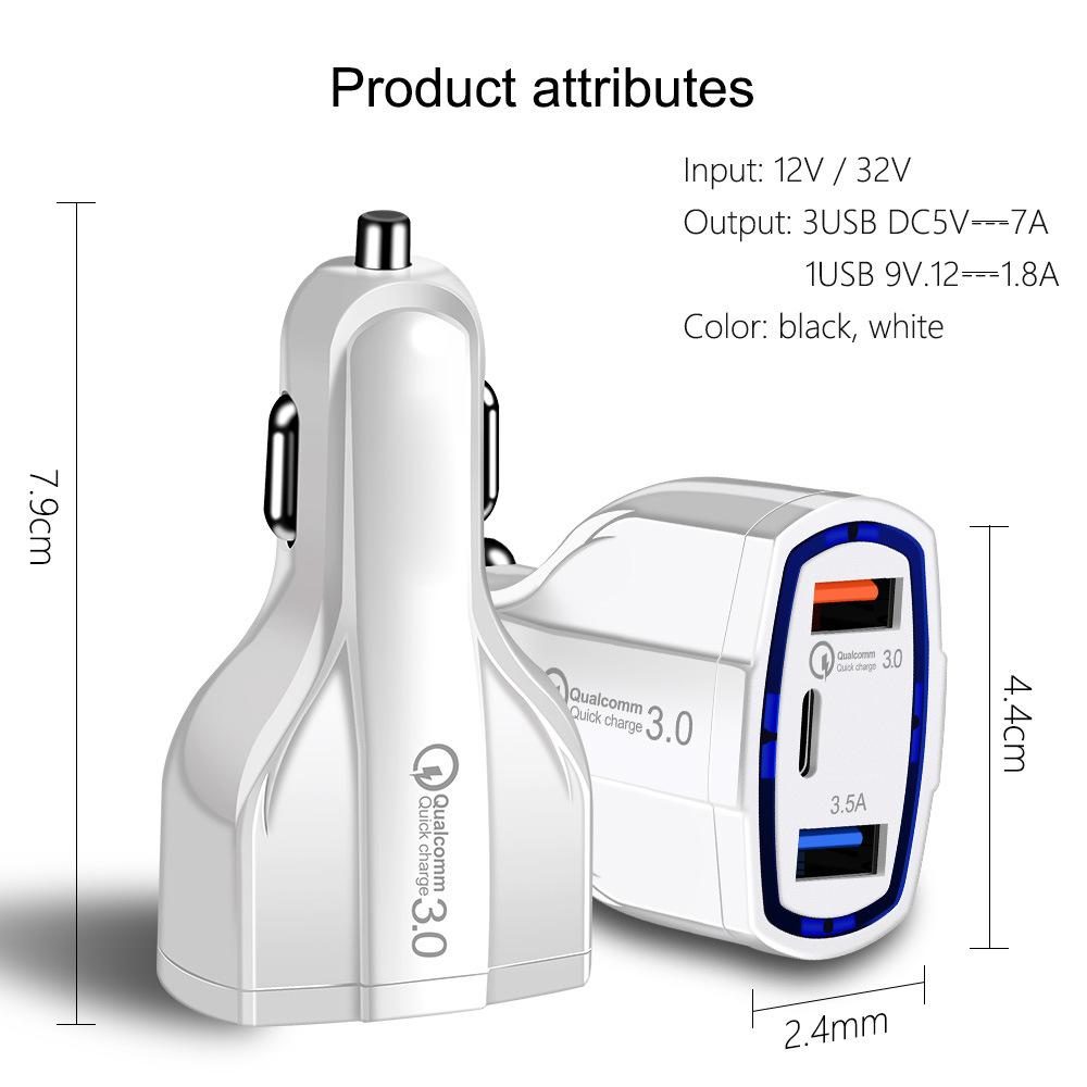 USB C Car Chargers fast Charging type-C QC 3.0 PD 7A Charger Adapter for smart phone iPhone Samsung
USB C Car Chargers fast Charging type-C QC 3.0 PD 7A Charger Adapter for smart phone iPhone Samsung