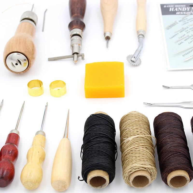 DIY Leather Craft Tool Edge Waxing Thread Kit Sewing Set Hand-stitched Conical Needle and Leather Diamond Round Hole Tool
DIY Leather Craft Tool Edge Waxing Thread Kit Sewing Set Hand-stitched Conical Needle and Leather Diamond Round Hole Tool