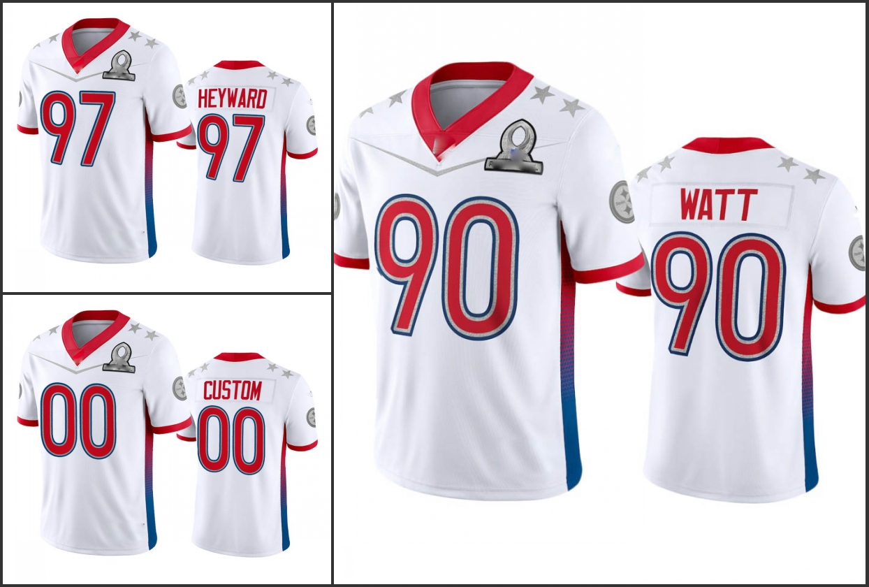 Pittsburgh''Steelers''Men #90 T.J. Watt 97 Cameron Heyward Women Youth Custom White Game 2022 NFC Pro Bowl Jersey
Pittsburgh''Steelers''Men #90 T.J. Watt 97 Cameron Heyward Women Youth Custom White Game 2022 NFC Pro Bowl Jersey