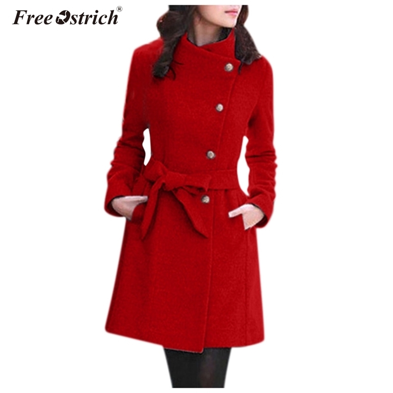 Free Ostrich Solid Womens Long Coats Winter Slim Warm Fashion Wool Blend Coat And Jacket Elegant Long Ladies Coats LJ201128, Navy blue
Free Ostrich Solid Womens Long Coats Winter Slim Warm Fashion Wool Blend Coat And Jacket Elegant Long Ladies Coats LJ201128, Navy blue